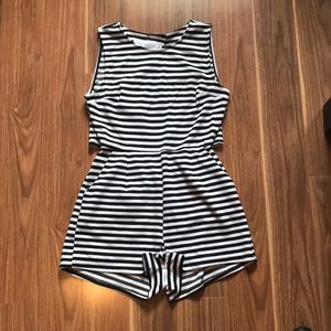 Gypsy Warrior black and white striped romper